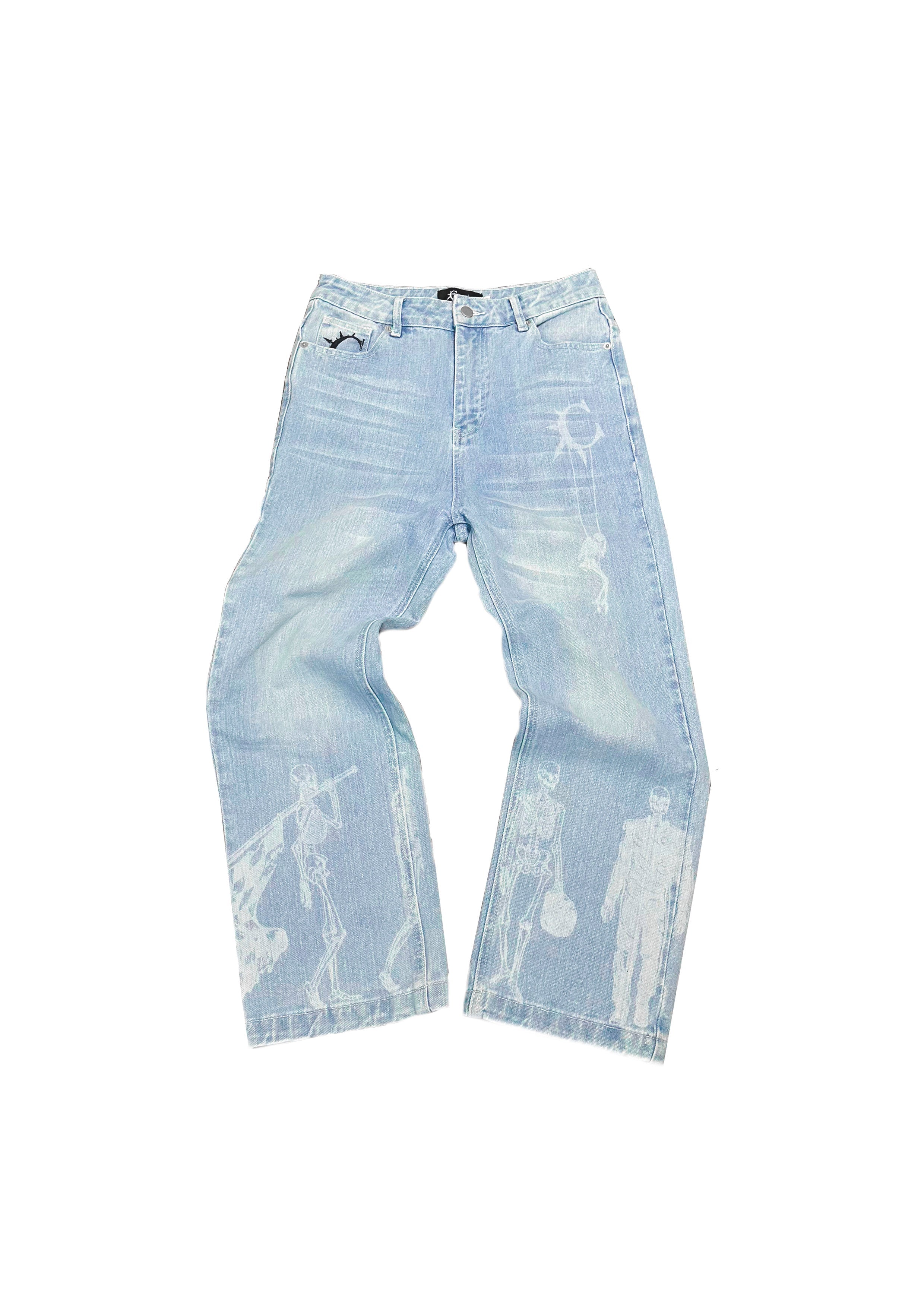 Walker Washed Blue Denim Jeans